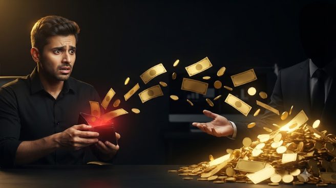 Money flowing from a business owner to an agency